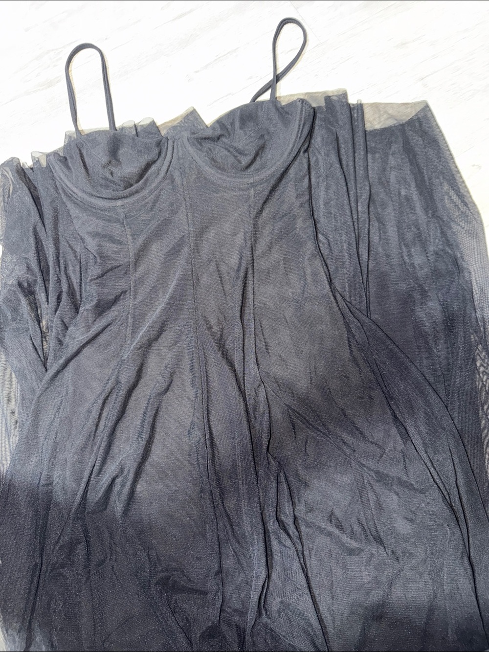 NORMA KAMALI 
Underwire Gown With Catsuit in Black - Picture 4 of 8